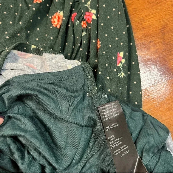 NWT Free People Women’s Celia mini dress Emerald Jewel combo size medium - Picture 9 of 12